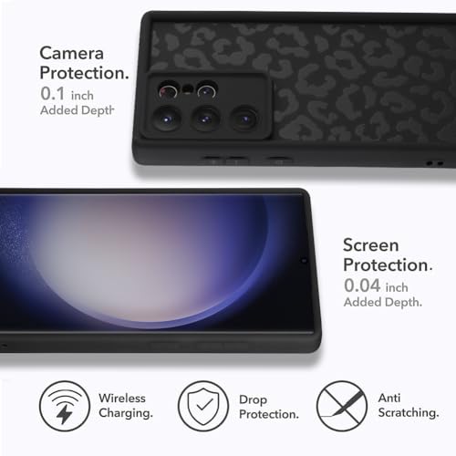 Image of Compatible with Samsung Galaxy S23 Ultra Case, Black