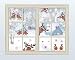 Reindeer Wall Decal with Birds Snowflake Wall Decal ，Christmas Sticker for Car Decoration，Window Cling Decal，Christmas Home Decals (29 pcs)