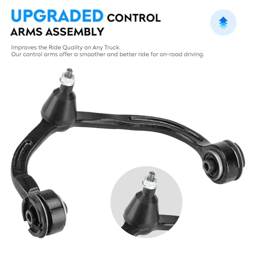 Front Upper Control Arm w/Ball Joint for Ford Expedition 2004-2006, Coil suspension ONLY, Outer & Inner Tie Rod Ends, 10Pcs K80718 K80719 K80039 K80239 ES3695 by Aeagle - Image 2