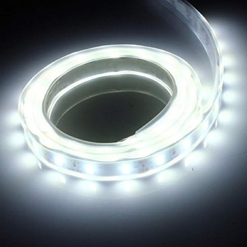 Tira LED de silicona 1M 5630 SMD luz blanca fría 12V miniatura 5