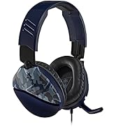 Turtle Beach ゲーミングヘッドセット Recon 70 有線 3.5mm ブルーカモ 迷彩 PS5/PS4/Switch/Xbox/PC/スマホ/タブレット フリップミュート式 折り...
