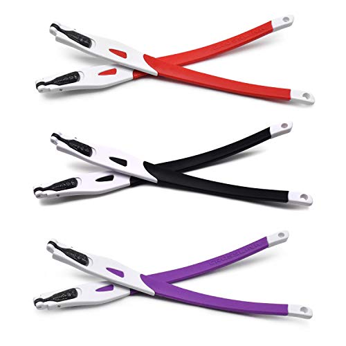 Branches Oakley Crosslink de remplacement blanches avec caoutchouc de couleur