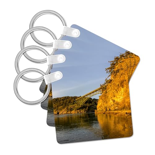 Llavero de Deception Pass Bridge el regalo ideal de Washington set de 4 piezas