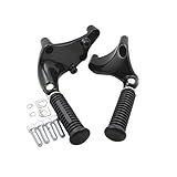 Il pacchetto include: 2 x pedane posteriori per moto (lato sinistro e destro) + set di accessori di montaggio