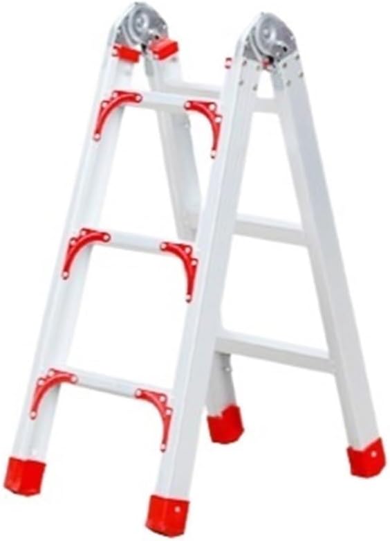 attic ladders Multi-Functional Telescoping Ladder Double Side Aluminum Folding Attic Ladder for Home Indoor Outdoor Roof(1m)