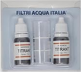 Titrant Kit Analisi Durezza Acqua (Gradi Francesi) per Misurare Calcare SET 2 Pezzi