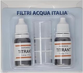 Titrant Kit Analisi Durezza Acqua (Gradi Francesi) per Misurare Calcare SET 2 Pezzi