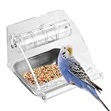 Innovation Respectueuse des Oiseaux: Avec son perchoir intégré et son jouet de recherche, la Mangeoire pour Cage d'Oiseaux favorise l'exploration et l'exercice, contribuant à des oiseaux plus heureux et en meilleure santé dans les environnements domestiques ou de volière over time, en encourageant des comportements naturels et une activité physique régulière.