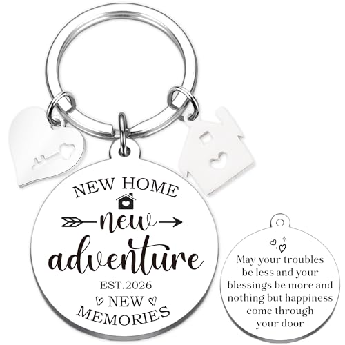 Housewarming Gifts New Home Keychain - 2026 New Adventure Keychains
