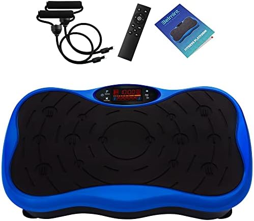 Vibration Plate Exercise Machine  Belmint Lymphatic Drainage Machine  2 Resistance Bands and Fitness Workout Instructions  Equipment Improves Circulation & Strength