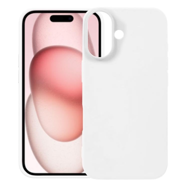 URBBKING Liquid Silicone Case Protector Compatible with iPhone 17 White