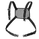Material duradero: arnés táctico hecho de nailon resistente. La almohadilla de malla en la parte posterior ofrece un apoyo adicional, te hace sentir cómodo para llevar una carga pesada de equipo en tu bolsa.