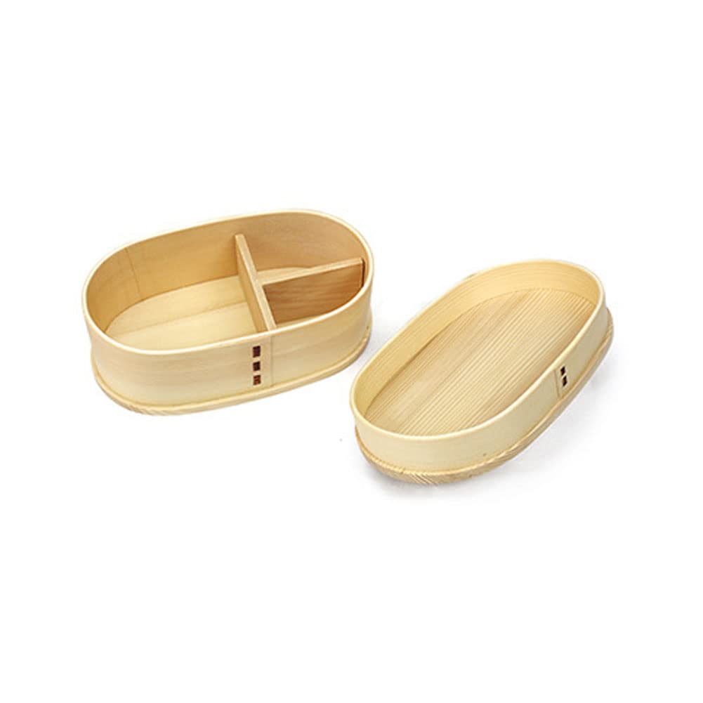 Boîte à bento traditionnelle de style japonais en bois naturel, boîte à déjeuner, boîte à fruits, sandwich, boîte à sushi pour voyage, école, camping A05