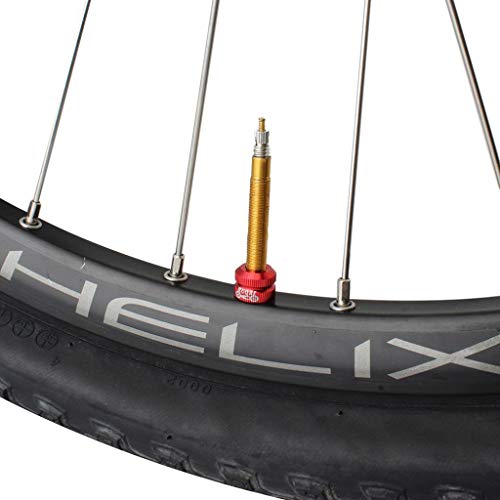Tapa de válvula para neumático de bicicleta roja miniatura 5