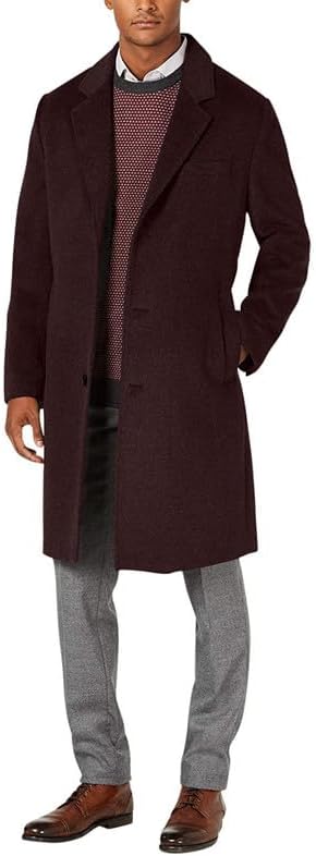 LONDON FOG Men's Top Coat - Classic Fit Winter Coat, Signature Wool-Blend Men’s Overcoat, (Regular & Big-Tall Sizes)
