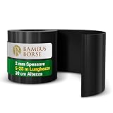 Bambusbörse Bordo per prato - Delimitatore per aiuole alto 30 cm, lungo 25 m, in plastica ...