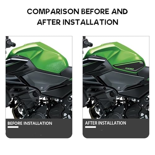 Pegatinas impermeables Ninja 500 con agarre lateral antideslizante para tanque Z500 2025 2