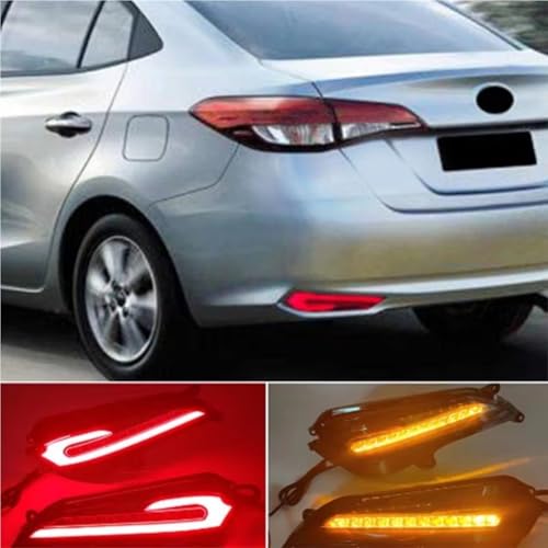 Réflecteurs arrière pour Toyota Yaris et Vios clignotant feu de pare-chocs