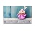 Produktbild Wenko 50412100 Hakenleiste Cupcake - 5 Haken, magnetisch, Gehärtetes Glas, 19 x 30 cm, mehrfarbig
