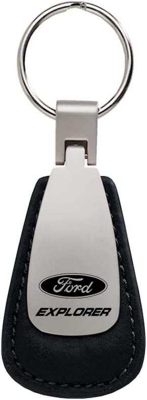 Leather Teardrop Key Chain for Ford Explorer
