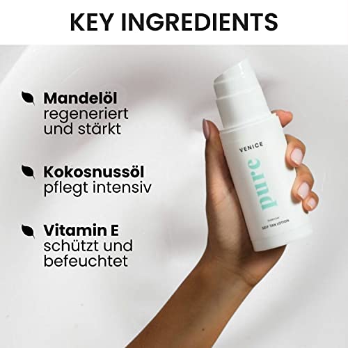 VENICEBODY PURE Everyday Self Tan Lotion (100ml) Selbstbräuner Lotion – Graduelle Selbstbräuner Bodylotion für leichte… - Image 6