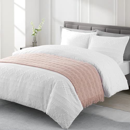 Image of BOURINA Pink Throw Blanket 50 x90 Inches Throw Textured Solid Soft Sofa Throw Bed Runner Couch Cover Knitted Decorative Blanket Bed Runner