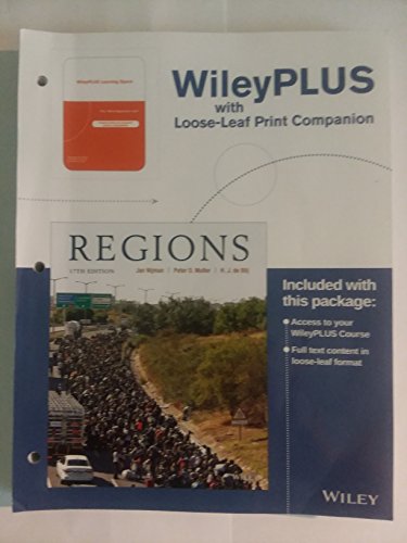 Geography: Realms, Regions, and Concepts, 17e WileyPLUS Learning Space Registration Card + Loose-leaf Print Companion