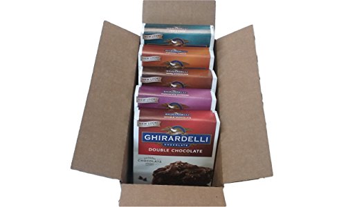 Ghirardelli Premium Chocolate Brownie Mix Variety - Bundle Of 5 Flavors - Triple Fudge, Caramel Turtle, Double Chocolate, Chocolate Supreme, Dark Chocolate Gift Box #TOP2