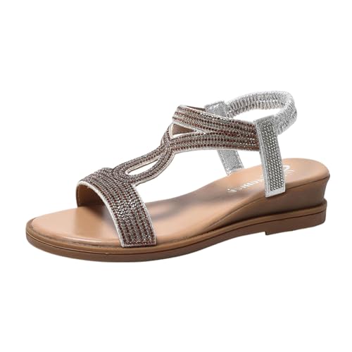 Sandales à lanières et strass pour vos promenades d'été et soirées en terrasse