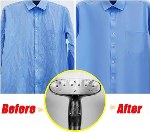 CHIPEL Vertical Garment Steamer in use steaming clothes