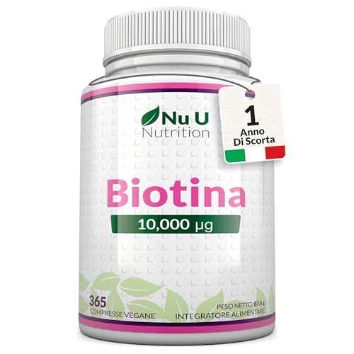 Nu U Nutrition Integratore Biotina 10000 mcg
