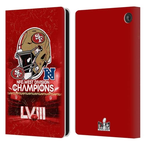 Casque NFC 49ers Protégez Votre Amazon Fire 7 2022 des Chocs avec cet Étui Cuir NFL