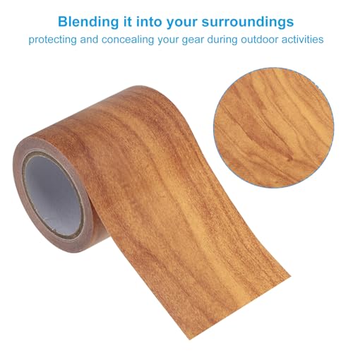 Image of PATIKIL Wood Grain Repair Tape 2.2 inch x15ft,2 Pcs Self Adhesive Realistic Textured Repair Tape Patch for Floor Door Table Cabinets Desk,Wheat Maple