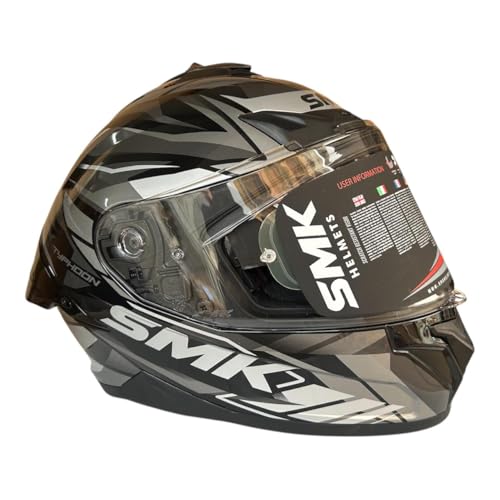 Image of SMK Typhoon Rival Full Face Dual Visor Helmet, Dual Spoiler, ISI DOT ECE 22.06 Certified