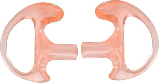 LMOLING Pink Silicone Earmold, Comfortable Replacement Ear Insert for Coil Tube Audio Kits, Durable Two Way Radio Earmold for Acoustic Coil Tube Earpiece(M)