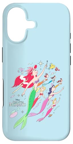 ディズニー リトル・マーメイド アリエル シスターズ アーティスト スタイル スマホケース iPhone 17 用