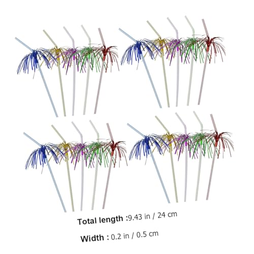 Pitillos plásticos desechables colores surtidos pack de 50 miniatura 2