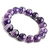Purification Bracelet – Handmade Natural Semi-Precious Amethyst Bracelet – Stone Beaded Stretch Bracelet 8mm – Gemstone…