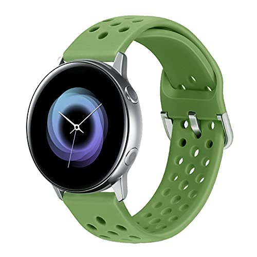 Image of ACM Watch Strap 20mm compatible with Garmin Venu Sq Smartwatch | Silicone Belt Breatheable Dot Band