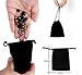Pendientes de Aros de Acero Inoxidable 7 pares Negro para Hombres y...