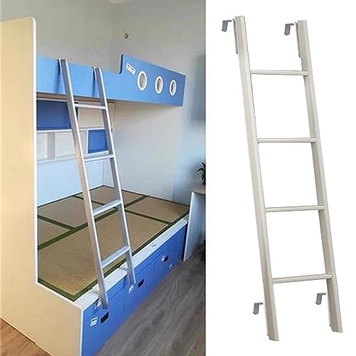 Échelle universelle pour lit superposé avec crochets réglables, utilisation en intérieur/extérieur, design robuste, gain de place, capacité de charge de 99,8 kg, idéale pour les campeurs et les