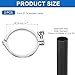 PATIKIL Tri Sanitary Clamp Single Pin, 2Set Heavy Duty 304 Stainless Steel Clamp Sanitary Fittings with Wing Nut Silicone Gasket for Ferrule TC Tube OD 4
