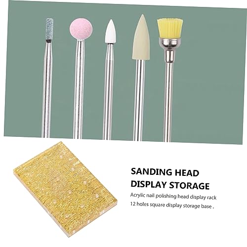 Soporte para brocas de taladro de uñas 2 piezas miniatura 2