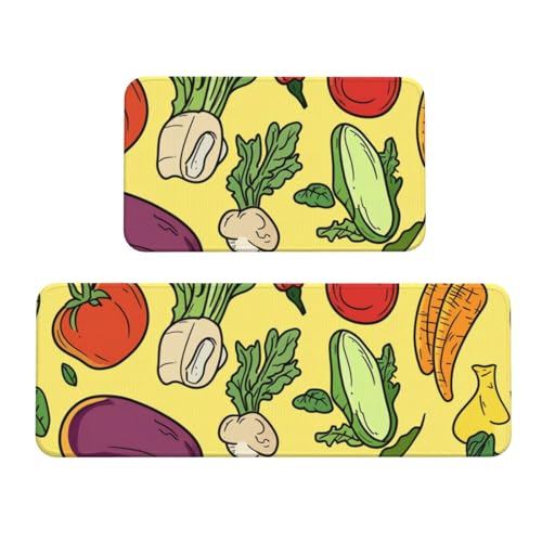 Juego de tapetes de cocina de 43 x 119 cm y 43 x 76 cm para lavandería 2