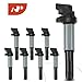 A-Premium Ignition Coil Pack Compatible with BMW 545i 550i 645Ci 650Ci 650i 745i 745Li 750i 750Li X5 E60 E63 E64 E65 E66 E70 E53 8-PC Set