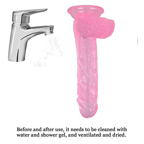 Dídlo realista de pele de 20 cm com ventosa para mulheres, brinquedo macio de PVC, Dîld, massagem re