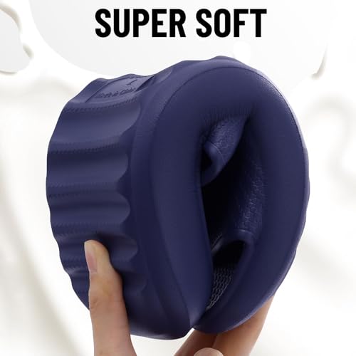 Image of Comwarm Cloud Slide Sandals for Women Men Ultra Comfort Recovery Pillow Slippers Soft Summer Beach Shoes with Low Arch Support