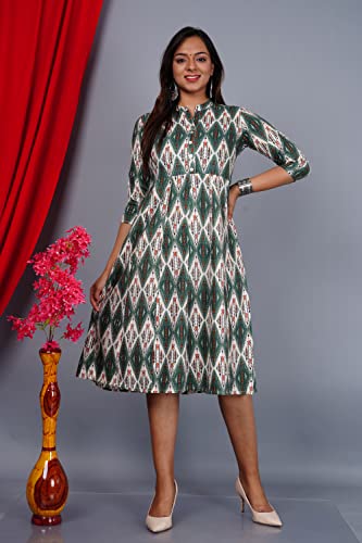 Image of Geometric Printed Stylish Anarkali Kurta for Women