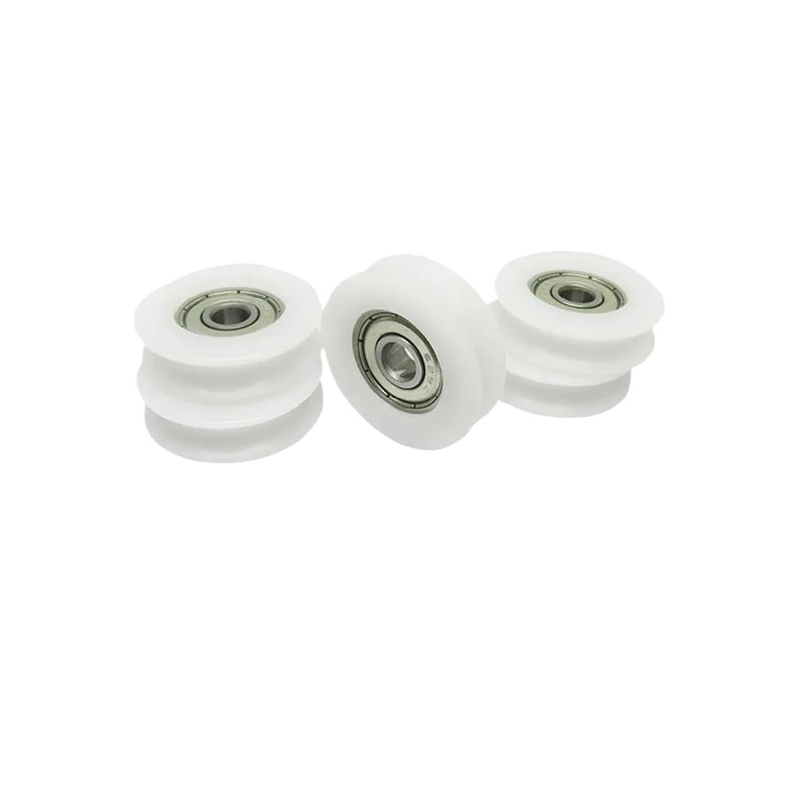 10 sztuk 5x25x7 U-Nut POM powlekane rolki łożyskowe BSU62525-7 25 mm średnica nylonowe koło pasowe 5 x 25 x 7 łożyska