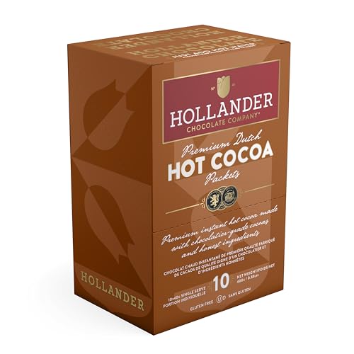 Hollander Chocolate Premium Hot Cocoa Packets | 10 Count Box